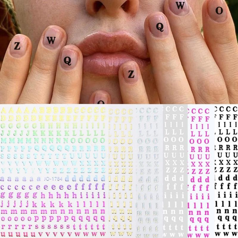 Adesivos de Alfabeto Adesivos de Letras Adesivos Decalques de Alfabeto Scrapbooking Arte em Resina Adesivos de Letras Pequenas À Prova D'água