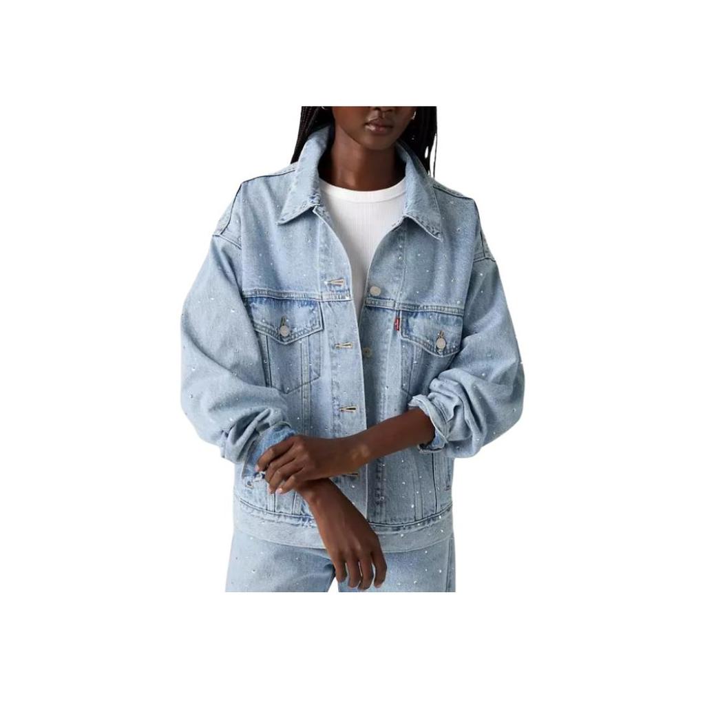 Levis Pocket Long Sleeve Single Breasted Loose Jacket Women Jackets A17430145