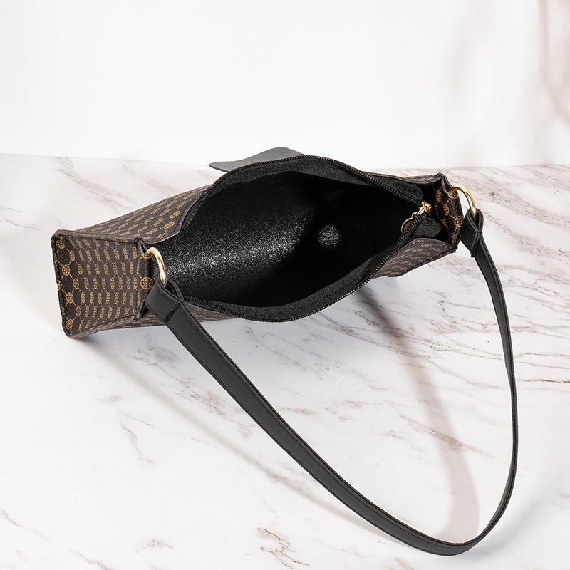 Bag Women's retro printed shoulder armpit bag trendy mobile phone cosmetic bag