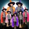 With Wizard Hat Halloween Cloak Sets Children Cosplay Costumes Scary Costumes Performance Clothes