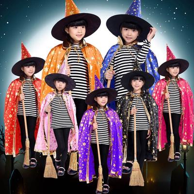 Hat For Boys Scary Costumes Children Cosplay Costumes Halloween Cloak Sets Performance Clothes