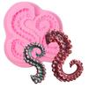 Octopus Tentacles Fondant Mold Easy Release Silicone Cupcake Decorating Candy Mold Baking Tools