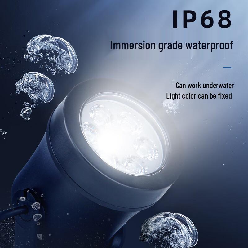 Solar Powered LED Underwater Garden Pond Lights (4-Pack)