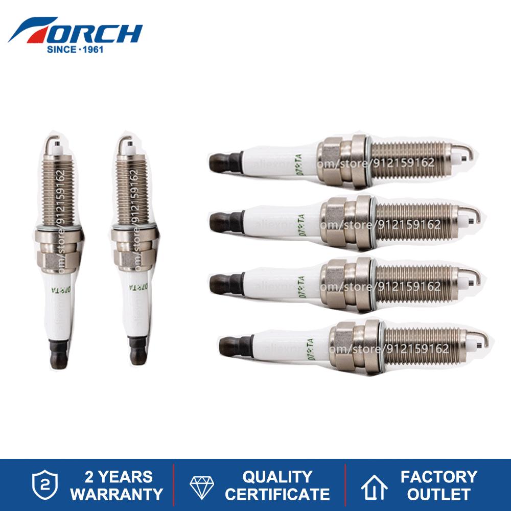 4-6PCS Candles Replace for LZKAR7A-D LZKAR7E-9(95727) LZKAR7D-9D(94951) VR8SE 0242129503 0242129508 Spark Plug TORCH LD7RTA