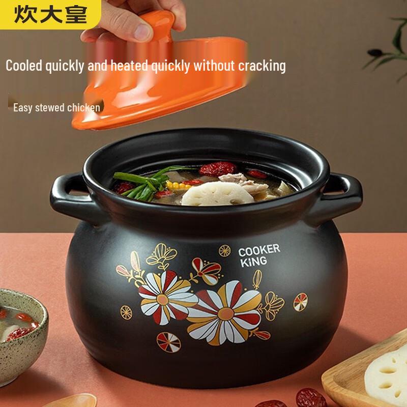 COOKER KING 3.5L High-Temperature Ceramic Claypot (2-Pack)