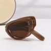 Retro Cat Eyes Foldable  New High-End Fashion-Proof Sun Protection And Ultraviolet Narrow Frame Sunglasses 9674