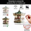 2D Acrylic Carousel Decorative Ornament Novel Christmas Home Decorations 2025 Xmas Navidad 2026 New Year Party Supplies