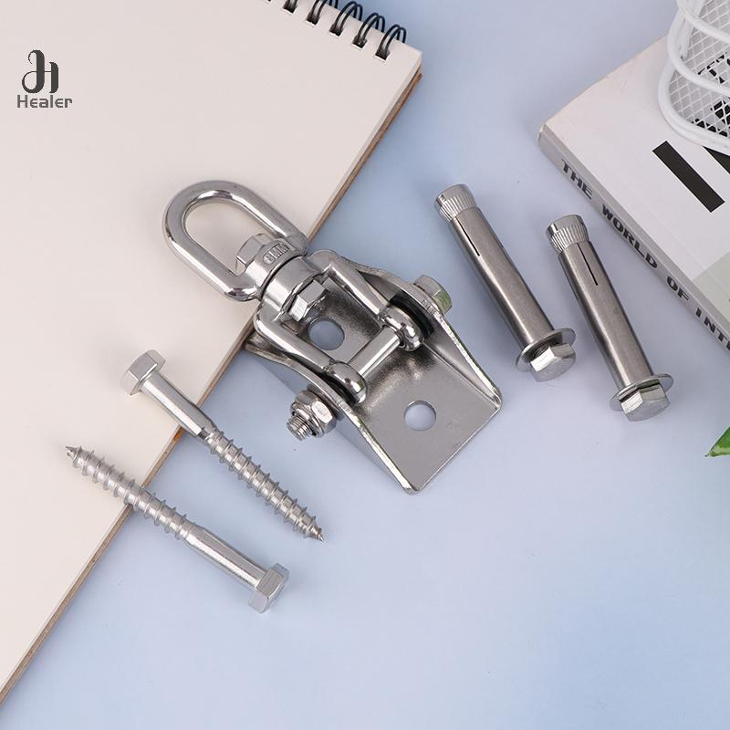 70MM Schaukel Aufhängung Haken Aufhänger 304 Edelstahl Drehbar Hängematte Schaukel Haken Aufhänger Befestigungsplatte Hängesessel Kit Beschläge