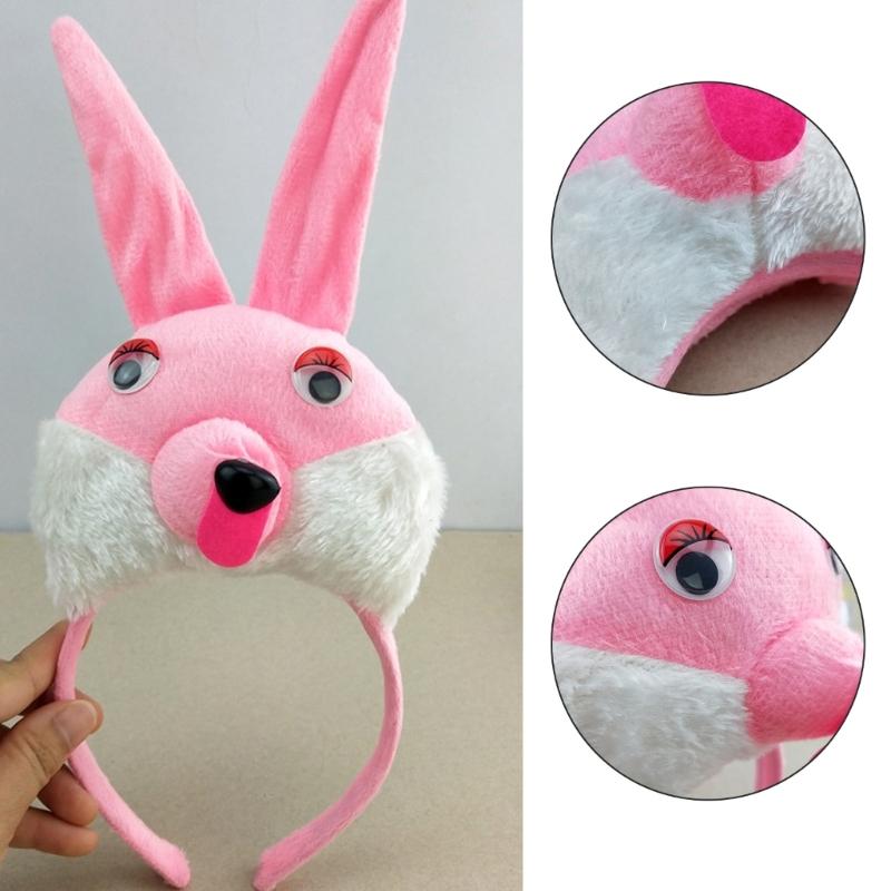 1/3/4pcs Bunnies Costume Set Ears Headband Tail Bowtie Gloves for Kids Halloween Christmas Party Animal Cosplay Costumes