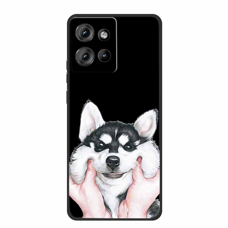 Handyhülle Für Motorola Moto G 2025 Hülle Cartoon Schwarzes Silikon Weiches TPU Rückseite Für Motorola Edge 50 Neo S50 G75 Hülle G 75