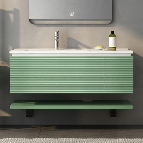 Bathroom Washbasin with Storing Tray Big Sink Wide Platform Large Storage Space Spacious Drawer Store Clothes Stable