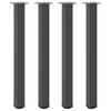 Vidaxl Nogi Do Stolika Kawowego, 4 Szt., Antracyt, 100-102 Cm, Stal