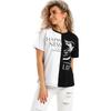 Women 3D Printed Short Sleeve O Neck T Shirt Polyester Summer Tees