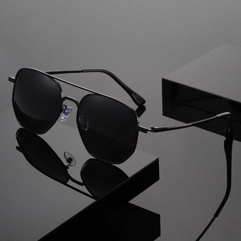 New Classic Frog-Eye Sunglasses Metal Double-Bridge Stylish UV400 Shades Eyewear for Fishing and Driving Outdoor Travel Eyewear