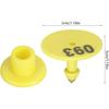 100Pcs Livestock Ear Tags, 001-100 Numbered Animal Identification Ear Tags for Cows Cattle Goats Sheep Pigs Calf