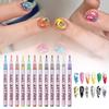 12Pcs/Set Graffiti Nail Art Pen Set Waterproof Painted Nail Art Pens Abstract Lines Fine Detail Pattern Nail Marking Tools