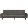 Vidaxl 2-Seater Sofa, Dark Grey, Upholstered In Velvet