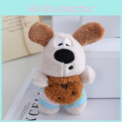 Entzückender Plüsch-Hund-Schlüsselanhänger Niedliches Cartoon-Design Für Autoschlüssel Und Rucksäcke