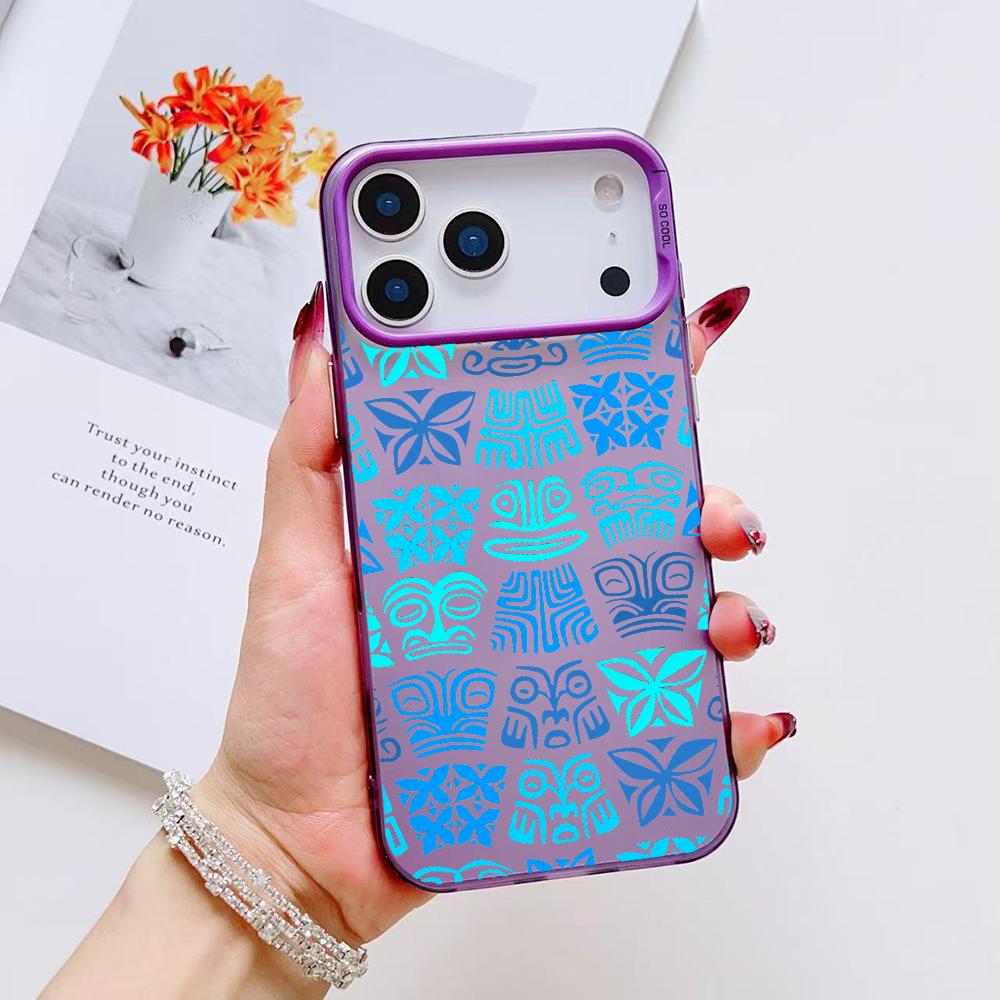 Coole Tiki Handyhülle Für iPhone 17 16 15 14 13 12 11 Pro Max Air Matt Laser Aurora Stoßfest Funda