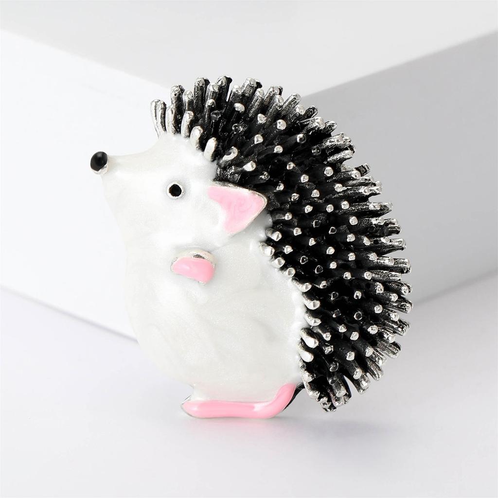 Creative Enamel Drip Oil Hedgehog Brooch, Personalized Alloy Animal Chest Flower, Fashionable And Versatile Clothing Accessory Brooch