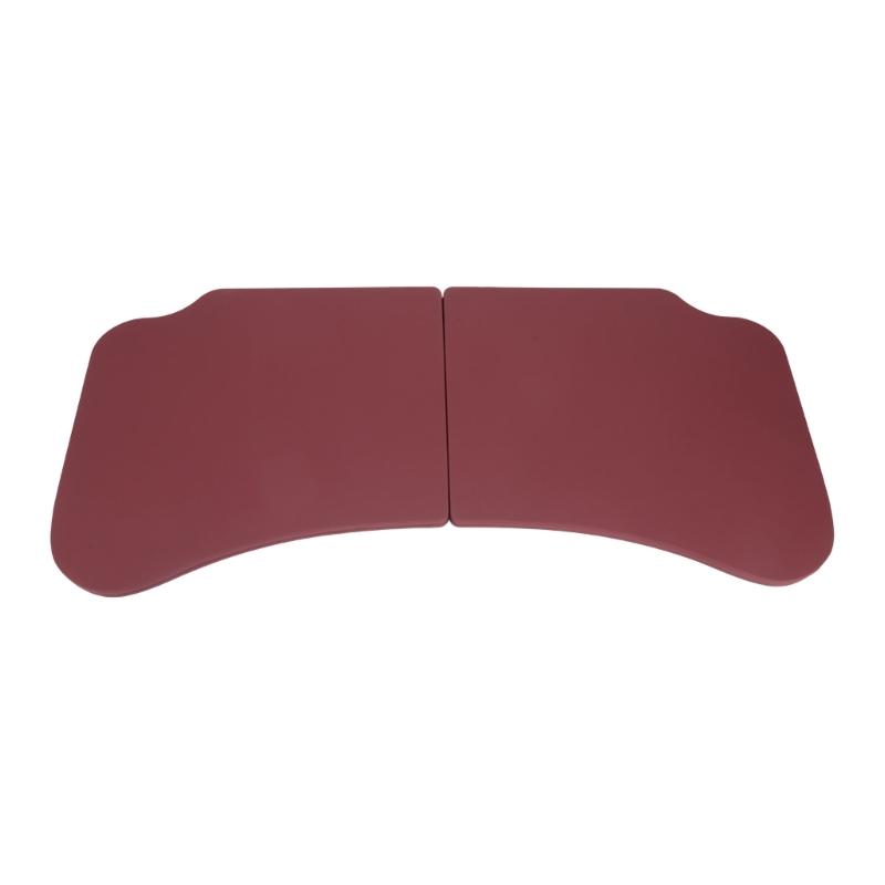 Temporary Car Work Tray with 2-Panel Tabletop for Reading and Item Placement Inside Parked Vehicle Cabin