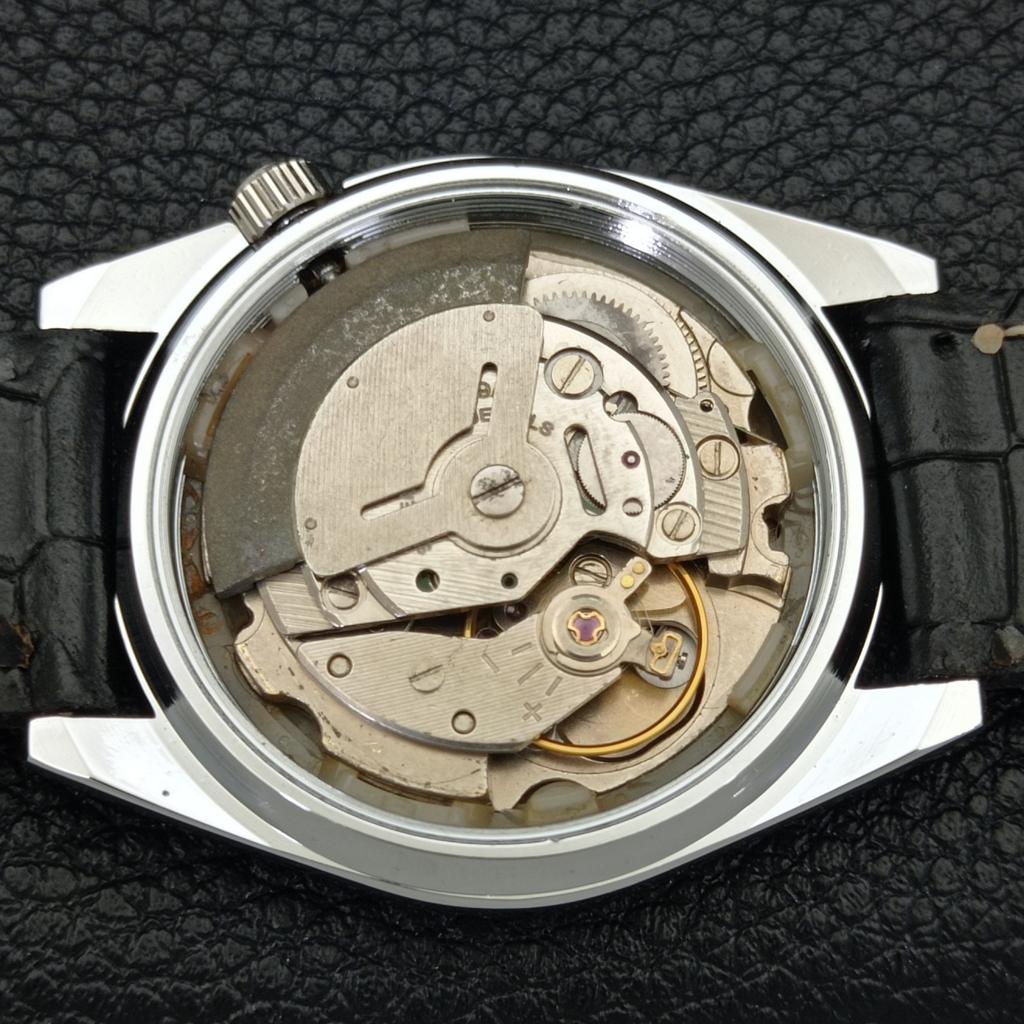 REFURBISHED SEIKO 5 AUTOMATIC MENS WATCH JAPAN MADE BLACK DIAL CUSTOM A440123-2 QV90-a440123