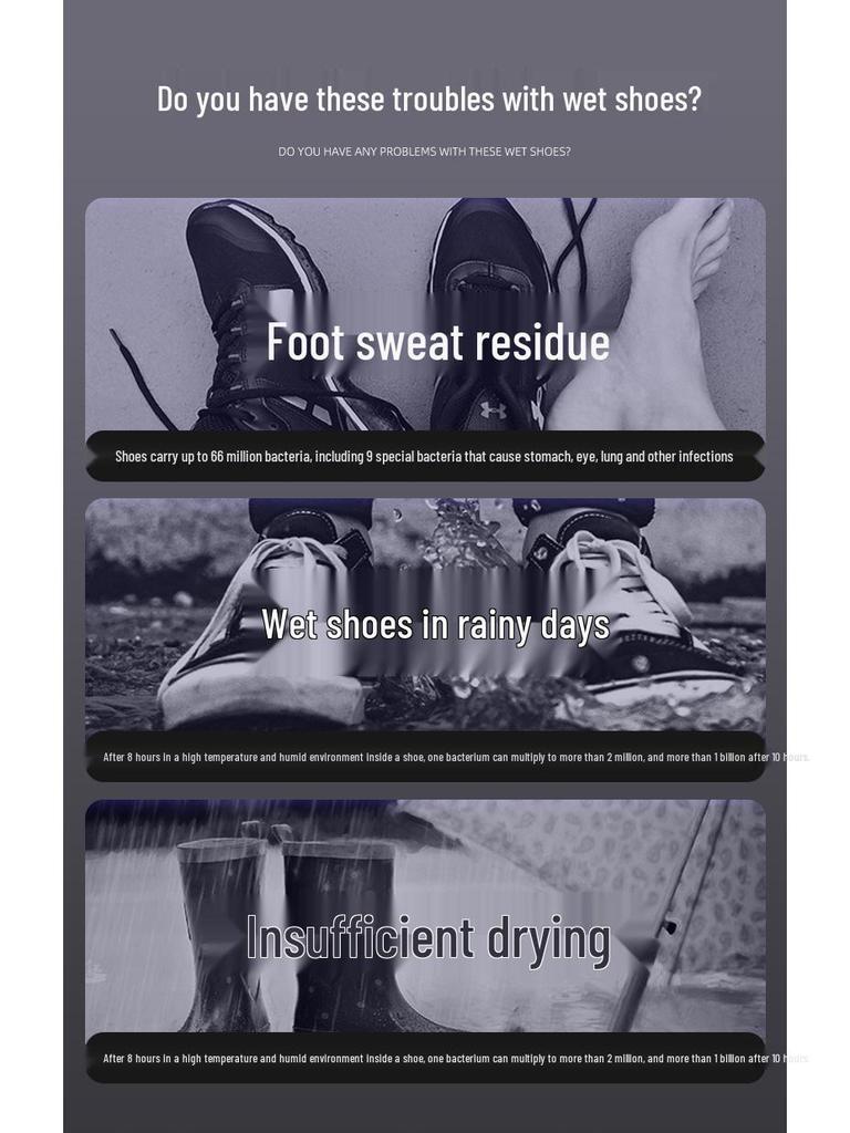 Teleszkópos Cipőszárító és Szagtalanító - Gyorsszárító, Sterilizáló Melegítő Otthonra és Diákoknak