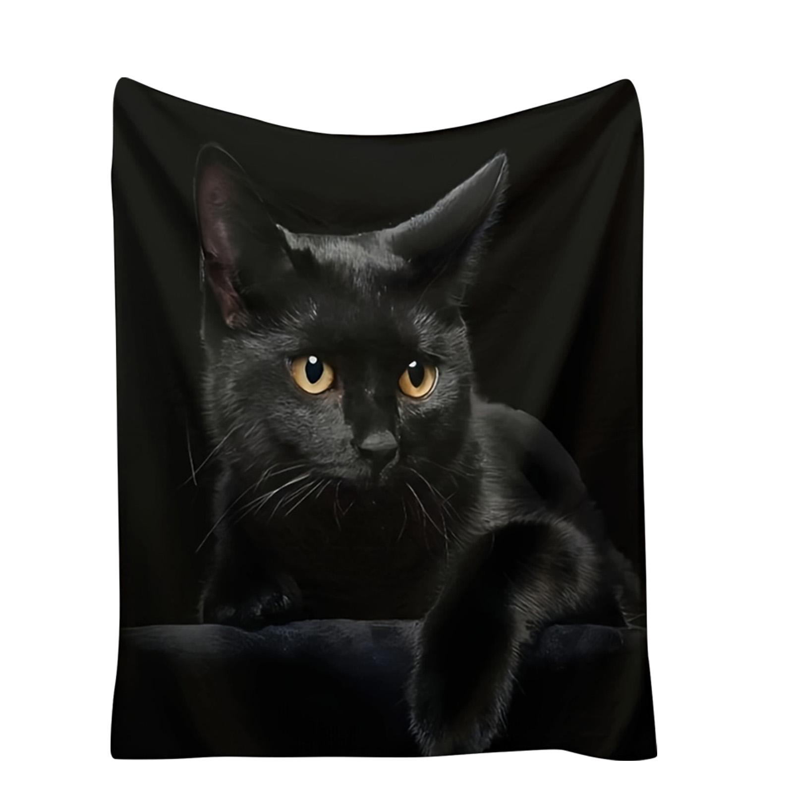 

Gothic Blanket, Gift For Ladies And Girls, Spooky Horror Print, Halloween Birthday Christmas Party Gift Home Decor Sofa Throw S чорний