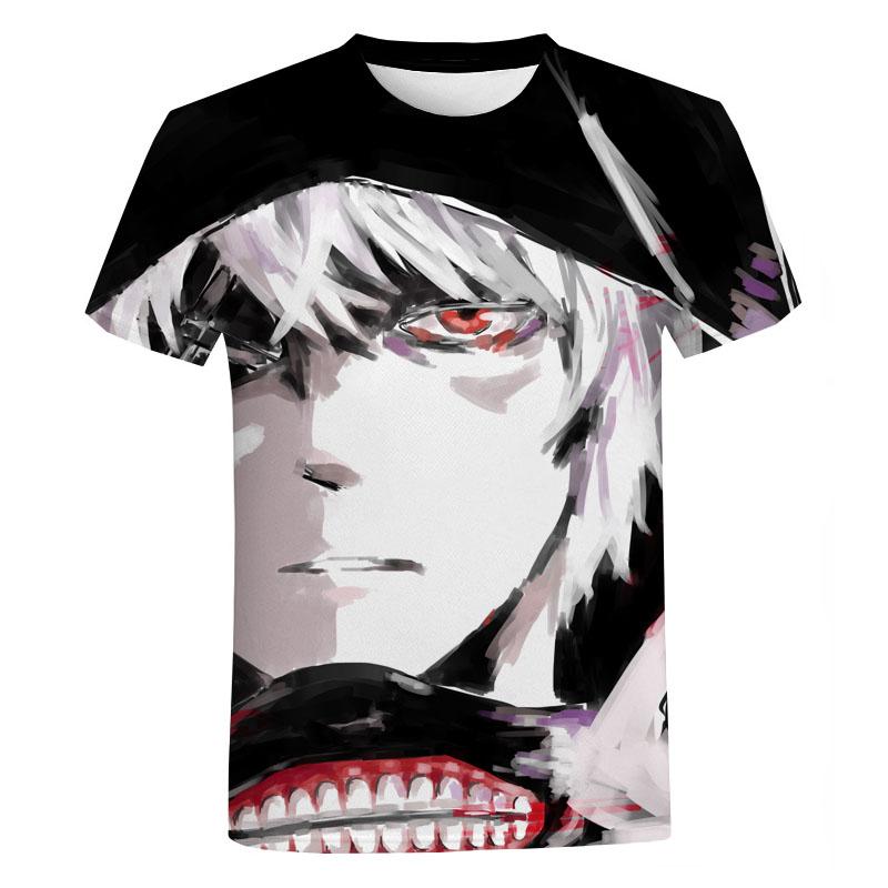 Tokyo Ghoul Graphic T Shirt for Men Women Summer New Leisure Oversized T-shirt Fashion Harajuku Streetwear Tops Tees