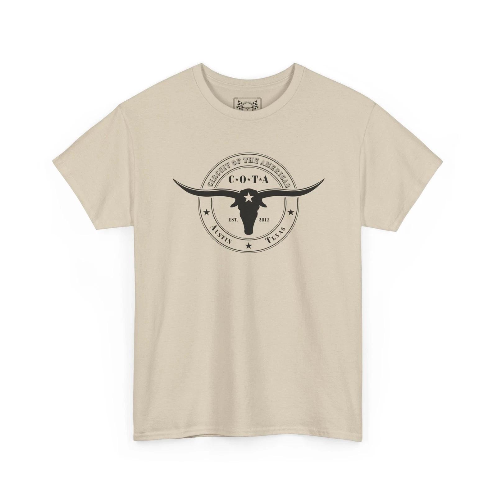 Texas US GP Vintage T-Shirt - Longhorn Skull Tee - Formula Racing Fans Best Gift L