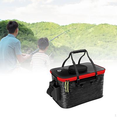 Collapsible Fish Container for Outdoor Activities with Zipper