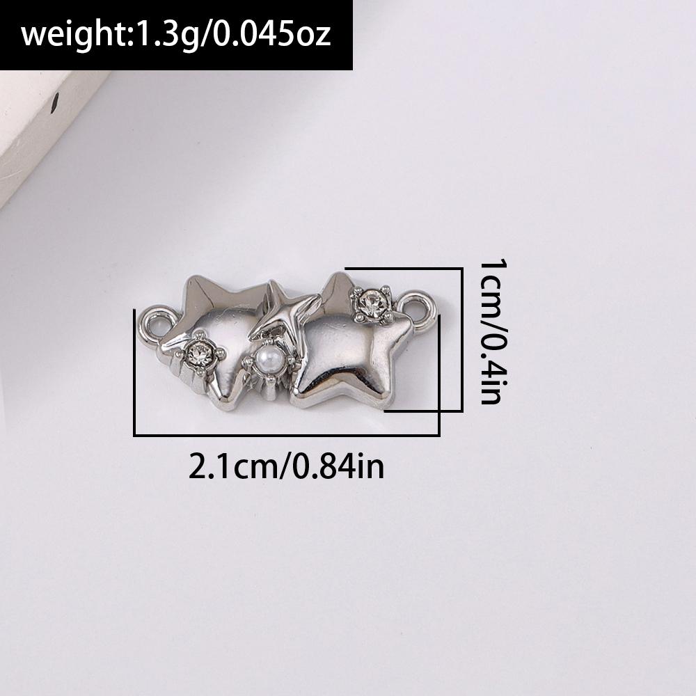 5pcs Cute Alloy Love Heart Pendants Charms for Jewelry Making Necklace Earrings DIY Bracelet Accessories Supplies