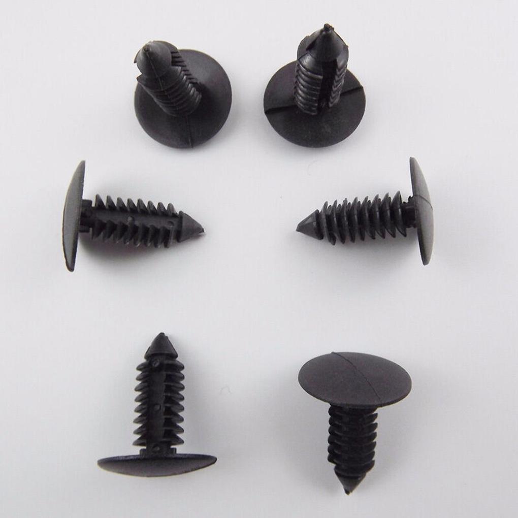 100pcs Universal Plastic Rivets Car 100pcs Universal Auto Fastener Bumper Push Pin Vehicle Clips Buckles