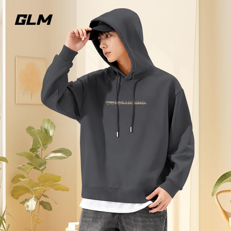 

GLM Men s American High-Street Fleece Lined Hooded Sweatshirt 3XL