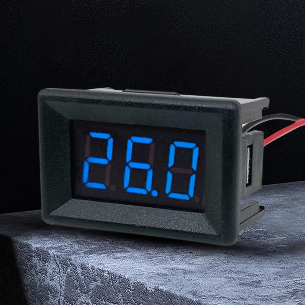 DC0-30V 0.36inch 2-Wire Digital LED Display Panel Voltmeter Tester LED Digital Voltmeter for Car Motor Vehicle Tools