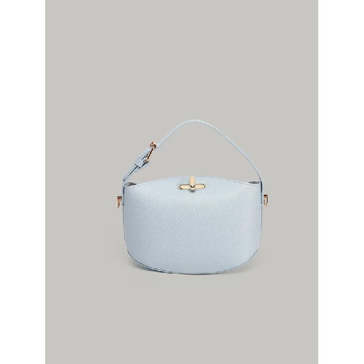 Versatile and trendy crossbody bag for women 2025 new fashion versatile bucket bag solid color simple shoulder crossbody bag trendy синий