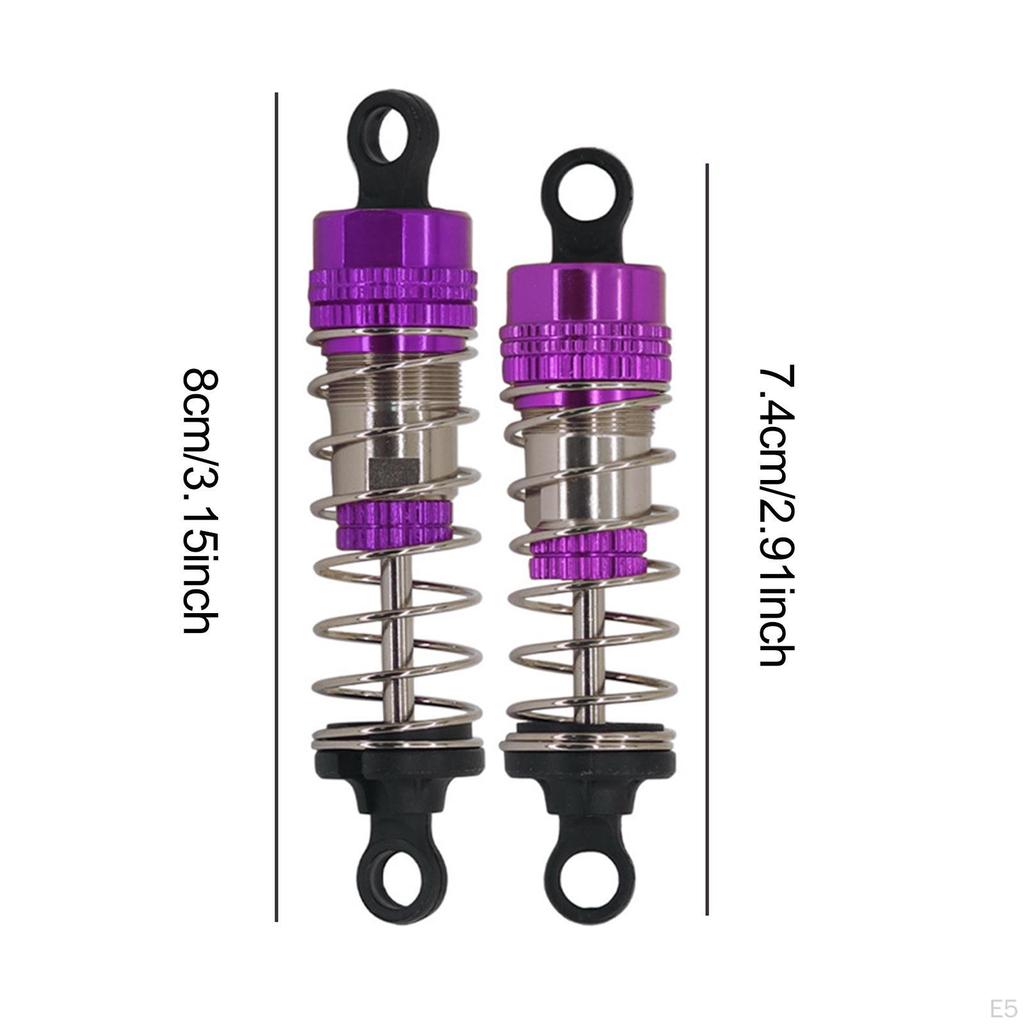 Metal Oil Shock Absorber Kit 66mm and 72mm Replacement for 14210 14209 1: 14 RC Vehicle Accessory