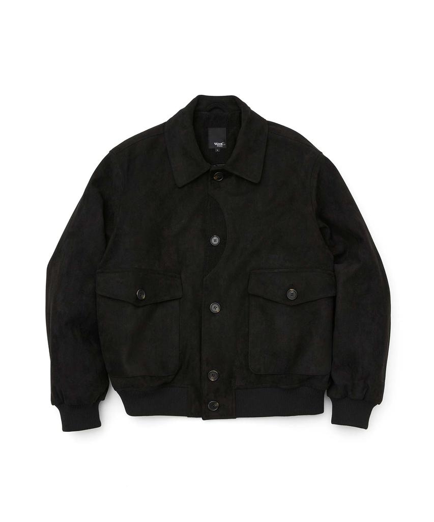 Wmc Suede-Like Collar Blouson_Black