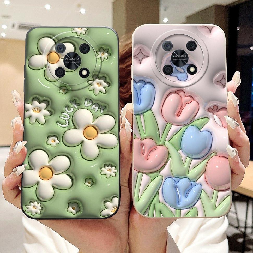Neues Gehäuse Für Huawei Nova Y90 Hülle Modisches Kaninchen Handyhülle Für Huawei Nova Y90 NovaY90 CTR-LX1 Stoßfeste Weiche Rückseite