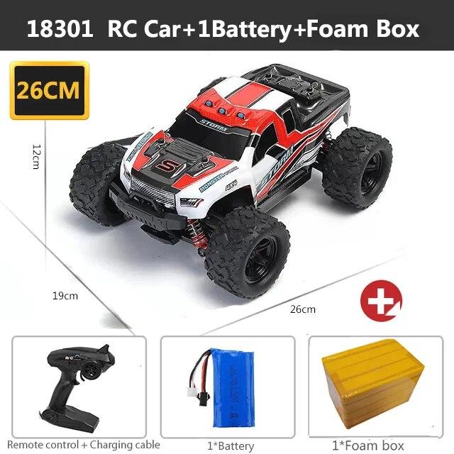 New 4WD Rc Car 2.4GHz Rc Car All Terrain High Speed Car Monster Truck 45 Km/h 1:18 Off-road Truck Toy Children Birthday Gift