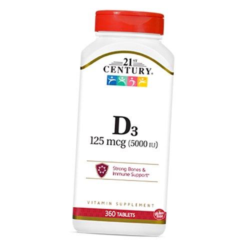 Vitamin D3, starke Knochen und Unterstützung des Immunsystems, Vitamin D3 5000, 21st Century 110tab (36440069)