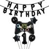 Video Game Party Supplies Set Baby Boy Birthday Party Decoration Happy Birthday Gaming Backdrop Game Table Covers Gamer Balloons