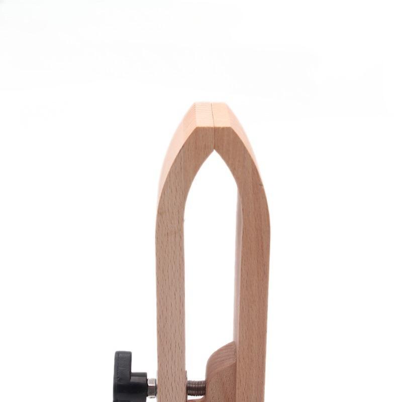 Hand Sewn Wooden Clip, Adjustable Clamping Desktop Foldable Leather Sewing Tool DIY Sewing Holder