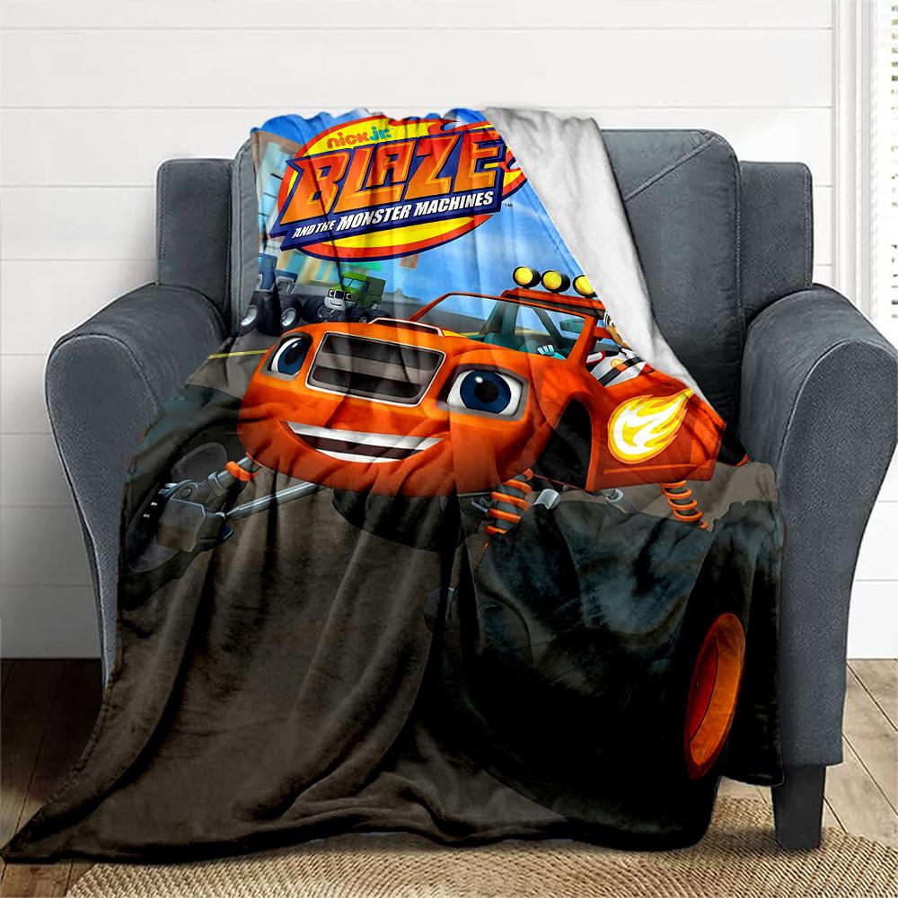 1pc Blaze Machines Outdoor Blanket Lightweight Flannel, Soft & Warm, All-Season Use for Sofa, Outdoor, Camping, Living Room, Office067