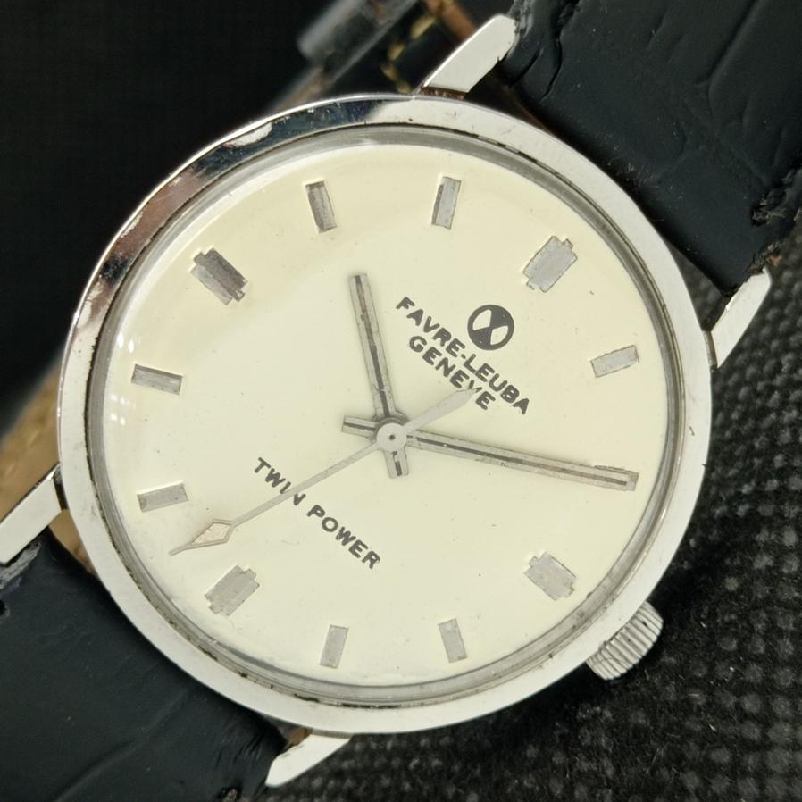 

Б/У АНТИКВАРНЫЕ ТОНКИЕ FAVRE LEUBA TWIN POWER 253 ШВЕЙЦАРСКИЕ БЕЛЫЕ МУЖСКИЕ ЧАСЫ a425125-1 R1025-a425125