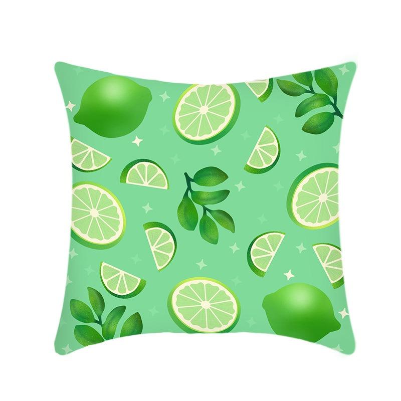 

Летняя наволочка для дивана, диван для гостиной, квадратная подушка, лайм, авокадо, зеленый, с принтом, маленькая свежая автомобильная наволочка 40x40cm