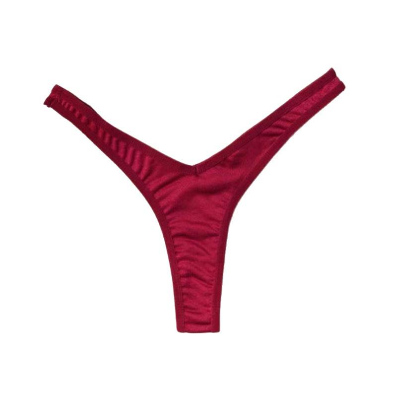 Přeshraniční Sexy Nízkopáskové Tanga s Y-Zády - Evropské a Americké Trojúhelníkové Kalhotky, Bezešvé Svodné Horké Dámské Spodní Prádlo