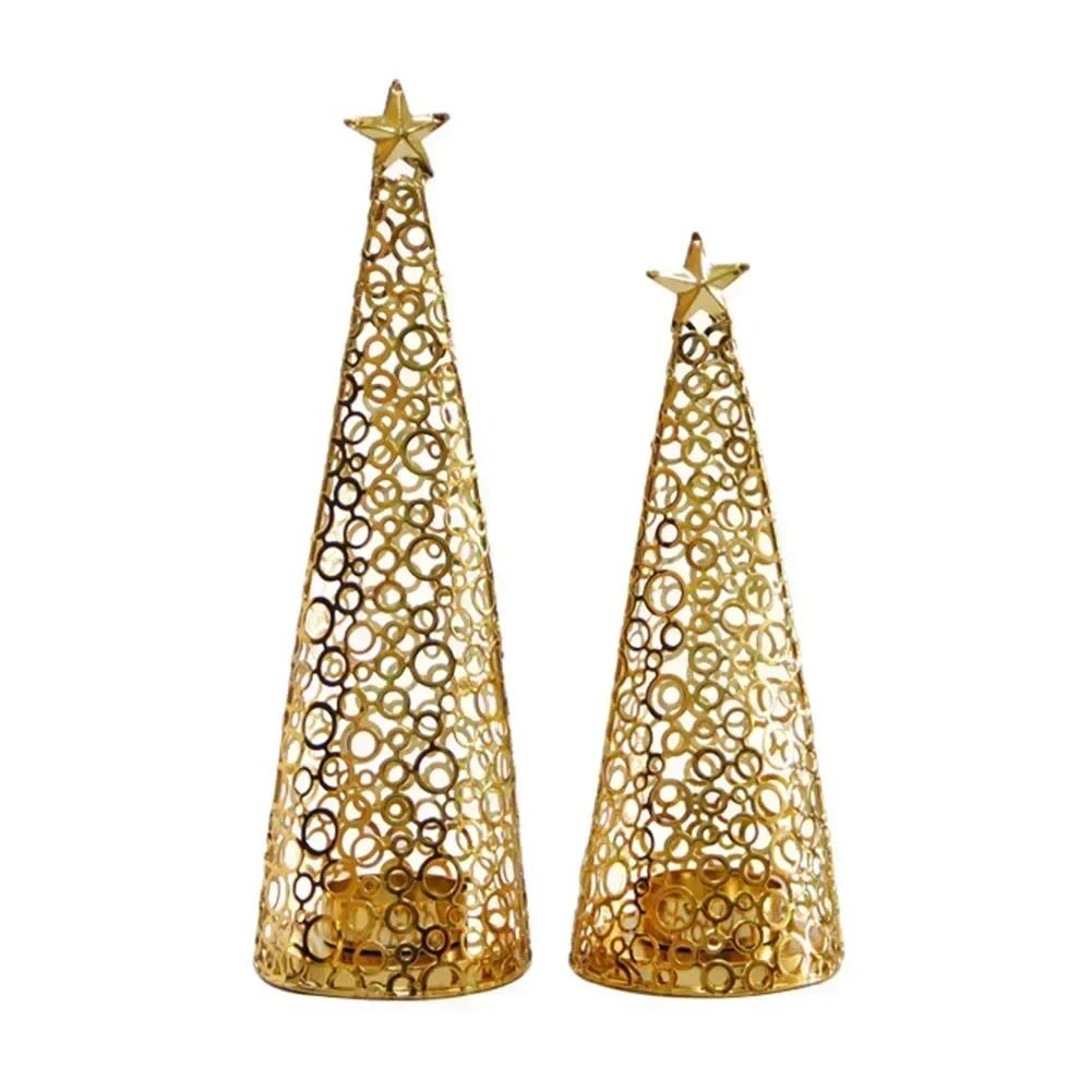 Elegant Centerpiece For Gatherings Christmas Decor Geometric Candle Holder Home Decoration Modern Design Versatile Use