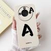 Protective Cases For Huawei Honor X60 5G 6.8"Case Fashion Style Letter A-Z Soft Silicone Cover For Honor X60 X60 BRC-AN00 Bumper
