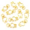 10Pcs/pack Lobster Clasps Hooks Star Blossom Heart Cat Moon Keychain Lobster for Charms Key Ring Clasp Jewelry Making Accessorie